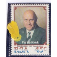 AFRICA DO SUL - 1989 - MINT - ELEIÇÃO A PRESIDENTE DE F.W.DE KLERK - SÉRIE 2 SELOS - YT-700/01