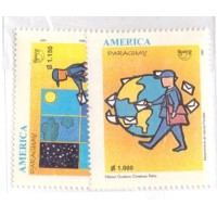 PARAGUAY - 1997 - NOVO - TEMA AMÉRICA - OS CARTEIROS - YT-2333/34 