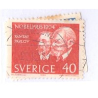 SUÉCIA - 1964 - USADO - LAUREADOS DO PRÊMIO NOBEL DE 1904 - SÉRIE 2 SELOS - YT-0519/519