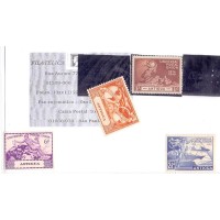 ANTIGUA - 1949 - NOVO - 75 ANIVERSÁRIO DA UPU - 4 SELOS - YT-97/100