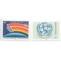 ONU VIENA - 1986 - MINT - ANO INTERNACIONAL DA PAZ - SÉRIE 2 SELOS - Y 62/63