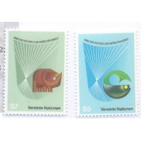 ONU VIENA - 1982 - MINT - CONSERVAÇÃO DA NAUREZA - SÉRIE 2 SELOS - Y 27/28