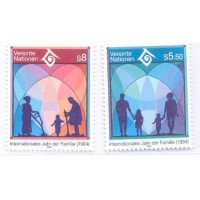 ONU VIENA - 1994 - MINT - ANO INTERNACIONAL DA FAMÍLIA - SÉRIE 2 SELOS - Y 180/81