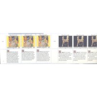 ONU VIENA - 1991 - MINT - DECLARAÇÃO DOS DIREITOS DO HOMEM - SÉRIE DE 2 TRIPTICOS C/ O ARTIGO N. 17 E 18 DA DECLARAÇÃO EM INGLÊS, ALEMÃ E FRANCÊS - Y 131/36 