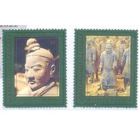 ONU VIENA - 1997 - MINT - GUERREIROS DE ARGILA - SÉRIE 2 SELOS - Y 257/58