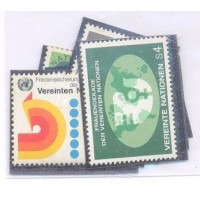 ONU VIENA - 1980 - NOVO - CONJUNTO C/ 6 SELOS DO ANO DE 1980 - ISOLADOS OU EM SÉRIE COMPLETA C/ PONTOS DE FERRUGEM - Y 8/13