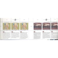 ONU VIENA - 1990 - MINT - DECLARAÇÃO DOS DIREITOS DO HOMEM - SÉRIE DE 2  TRIPTICOS COM O ARTIGO N. 11-12 DA DECLARAÇÃO EM INGLÊS, ALEMÃ E FRANCÊS - Y 112/17