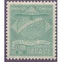 K-04 - 1927 - CONDOR - 1300 RÉIS - VERDE - MINT - GOMADO - RHM R$ 50,00 (10 UFs X R$ 5,00)