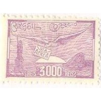 A-022 - 1930 - INAUGURAÇÃO DA MALA BRASILEIRA - NYRBA - 3000 RÉIS - 2ª COLUNA - SEM GOMA - RHM R$ 120,00 (24 UFs X R$ 5,00)