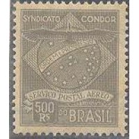 K-01 - 1927 - CONDOR - 500 RÉIS - OLIVIA - NOVO - 2ª COLUNA - GOMADO - PONTOS DE OXIDAÇÃO - RHM R$ 50,00 (10 UFs X R$ 5,00)