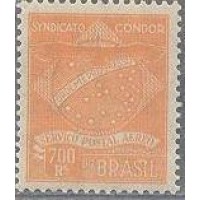 K-02 - 1927 - CONDOR - 700 RÉIS - LARANJA - MINT - GOMADO - RHM R$ 50,00 (10 UFs X R$ 5,00)