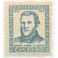 C-0280 - 1952 - CENTENÁRIO DO TELÉGRAFO ELÉTRICO NO BRASIL - MINT - GOMADO 