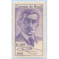 C-0507 - 1964 - 100 ANOS DO NASCIMENTO DO ESCRITOR HENRIQUE MAXIMIANO COELHO NETO - MINT - SEM GOMA 
