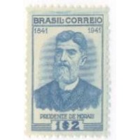 C-0174 - 1942 - MINT - CENTENÁRIO DO NASCIMENTO DE BERNADINHO DE CAMPOS E PRUDENTE DE MOARES - GOMADO 