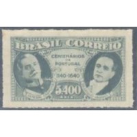 C-0163 - 1940 - MINT - 8º CENTENÁRIO DA INDEPENDÊNCIA E 3ª DA RESTAURAÇÃO DE PORTUGAL - GOMADO
