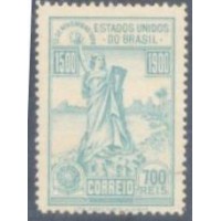 C-0004 - 1900 - 2ª COLUNA - 4º CENTENÁRIO DO DESCOBRIMENTO DO BRASIL - REPÚBLICA - NOVO - GOMADO