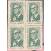 C-0411A - 1958 - MINT - QUADRA - VISITA DO PRESIDENTE DE HONDURAS RAMÓN VILLEDA MORALES - GOMADA - RHM R$ 600,00 (120 UFs X R$ 5,00)