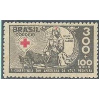 C-0089 - 1935 - 3º CONFERÊNCIA PANAMERICANA DA CRUZ VERMELHA - MINT - GOMADO