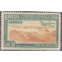 C-0216 - 1946 - MINT - 5º CONGRESSO DA UNIÃO POSTAL DAS AMÉRICAS E ESPANHA/RJ - GOMADO