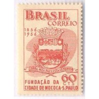 C-0375 - 1956 - CENTENÁRIO DE MOCOCA/SP - MINT - BRASÃO - GOMADO