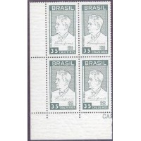 C-0536Y - 1965 - CENTENÁRIO NATALICO DE LEÔNCIO CORREIA - QUADRA - MARMORIZADA - MINT - GOMADA - RHM R$ 2.600,00 (520 UFs X 5,00)