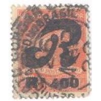 K-09 - 1928 - SELOS PARA TAXA DE REGISTRO - SOBRECARGA PRETA - CARIMBADO - SEM GOMA - RHM  R$ 800,00 (160 UFs X 5,00)