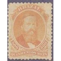 I-29 - 1866 - DOM PEDRO II DENTEADO  500 RÉIS - NOVO - RHM R$ 2.400,00 (480 UFs X 5,00)