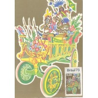 MAX-005 - 1973 - HISTÓRIA NACIONAL - EPISÓDIO DE 2 DE JULHO - CARIMBO 1º DIA DE SÃO PAULO - NÃO CIRCULADO - SELO C-0785 - RHM R$ 85,00 (17 UFs X 5,00)