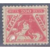 R-282 - 1933 - FILIGRANA CRUZEIRO (K) - MINT - FÉ E NERGIA, VERMELHO - DENTEAÇÃO 11 - NOVO - GOMADO - RHM R$ 6,00 (7,50 UFs X 5,00)
