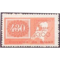 C-0467Y - 1961 - CENTENÁRIO DOS SELOS "COLORIDOS" - MARMORIZADOS - 2ª COLUNA - NOVO - GOMADO