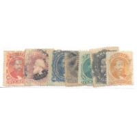 I-23/29 - 1866 - DOM PEDRO II - SÉRIE COMPLETA - CARIMBADOS 