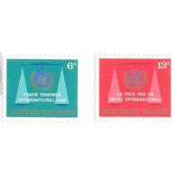 ONU NEW YORK - MINT - 20 ANOS DA COMISSÃO DOS DIREITOS INTERNACIONAIS - SÉRIE 2 SELOS - Y 191/92