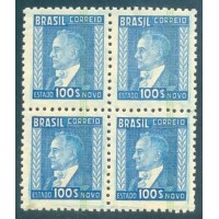 R-437A - 1942 - FILIGRAMA CRUZ DE CRISTO (M) HORIZONTAL - COM TRAÇOS - QUADRA - NOVA - GOMADA - MUITO BONITA - RHM R$ 1.200,00 (240 UFS X R$ 5,00)