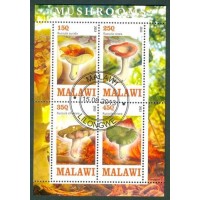 MALAWI - COGUMELOS - BLOCO COM 4 SELOS