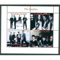 MALI - THE BEATLES - CARIMBADO - BLOCO COM 4 SELOS