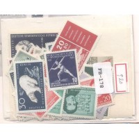 ALEMANHA ORIENTAL (DDR) - ANO 1956 COMPLETO - 49 SELOS COMEMORATIVOS - ALGUNS COM PF - CATALOGO 115,20 EUROS