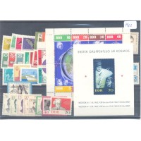 ALEMANHA ORIENTAL (DDR) - ANO 1962 COMPLETO - 64 SELOS COMEMORATIVOS + 2 BLOCOS - MINT