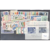ALEMANHA ORIENTAL (DDR) - ANO 1963 - 68  SELOS E 1 BLOCO - MINT  - 67,40 EUROS