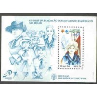 BL-068 - MINT - MOVIMENTO BANDEIRANTE NO BRASIL - 1984 - 65 ANOS DA FUNDAÇÃO DO MOVIMENTO BANDEIRANTE NO BRASIL - RHM 15 UFS