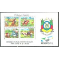 BL-090 - MINT - ARBRAFEX 92 / COSTUMES GAÚCHOS - RHM 36 UFS