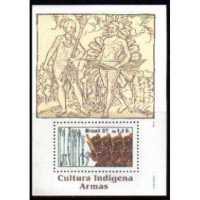 BL-107 - MINT - CULTURA INDÍGENA / ARMAS - 1997 - RHM 15 UFS