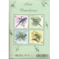BL-119 - MINT - 2001 - AVES BRASILEIRAS - RHM 30 UFS