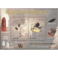 BL-123 - 2002 - MINT - RIQUEZAS MINERAIS - 2001 - RHM 12 UFS