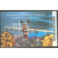 BL-134 - 2003 - MINT - PRODUTOS DE EXPORTAÇÃO BRASILEIROS - RHM  UFS 8,00