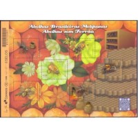 BL-185 - ABELHAS BRASILEIRAS - 2015 - MINT - C/AROMA DE MEL - RHM UFs x 30,00