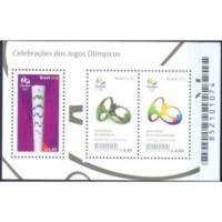 BL-194- CELEBRAÇÕES JOGOS OLÍMPICOS - 2016 - MINT - RHM UFS 21,00