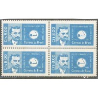 C-0471Y - QUADRA - MARMORIZADA - NOVA - GOMADA - CINQUENTENÁRIO DA CURA DAS LEISHMANIOSES PELO DR. GASPAR VIANA - 1962 - RHM R$ 2.000,00 (400 UFS X R$ 5,00)