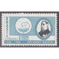C-0589Y - MINT- MARMORIZADO - GOMADO - CENTENÁRIO DE NASCIMENTO DE ORLANDO RANGEL - 1968
