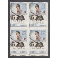 C-0704 - QUADRA - NOVA - GOMADA - SESQUICENTENÁRIO DE ANITA GARIBALDI - 1971