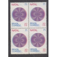 C-0718 - QUADRA - NOVA - GOMADA - NATAL - AZUL/MAGENTA - 1971
